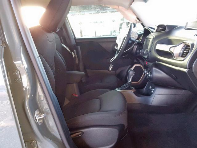 ZACCJAAB7HPE80365 - 2017 JEEP RENEGADE S GRAY photo 5