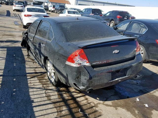 2G1WC5E30D1232473 - 2013 CHEVROLET IMPALA LTZ BLACK photo 3