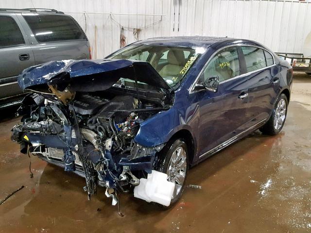 1G4GE5ED2BF287233 - 2011 BUICK LACROSSE C BLUE photo 2