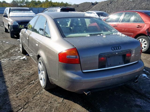 WAULD64B23N111282 - 2003 AUDI A6 2.7T QU GRAY photo 3