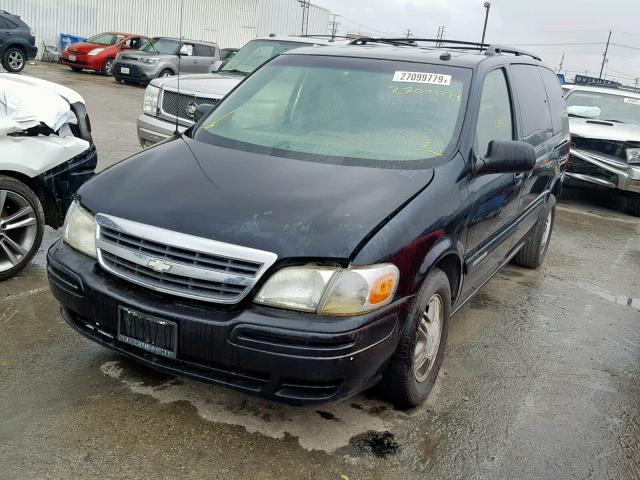 1GNDX13E73D221691 - 2003 CHEVROLET VENTURE LU BLACK photo 2