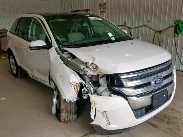 2FMDK3JC5EBA09283 - 2014 FORD EDGE SEL WHITE photo 1