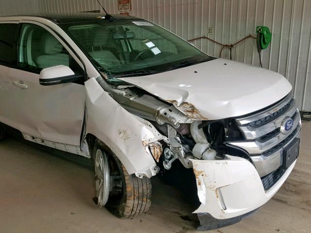 2FMDK3JC5EBA09283 - 2014 FORD EDGE SEL WHITE photo 9