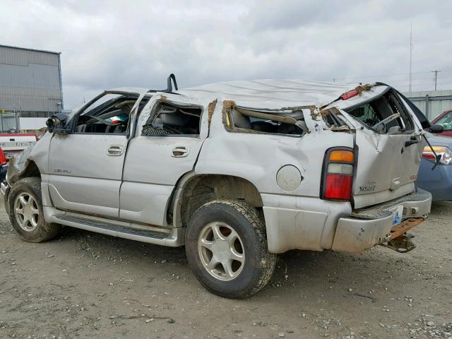 1GKEK63U25J266580 - 2005 GMC YUKON DENA SILVER photo 3