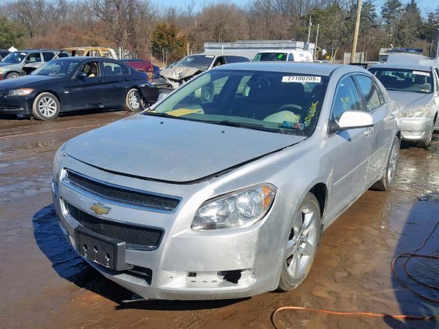 1G1ZH57B494146100 - 2009 CHEVROLET MALIBU 1LT SILVER photo 2
