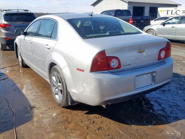 1G1ZH57B494146100 - 2009 CHEVROLET MALIBU 1LT SILVER photo 3