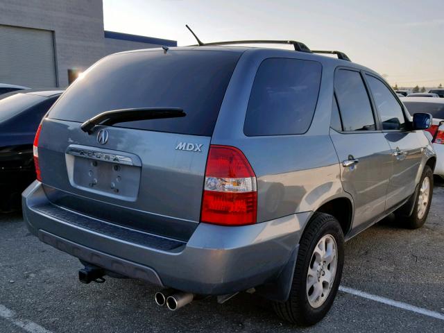 2HNYD18642H522631 - 2002 ACURA MDX TOURIN BLUE photo 4