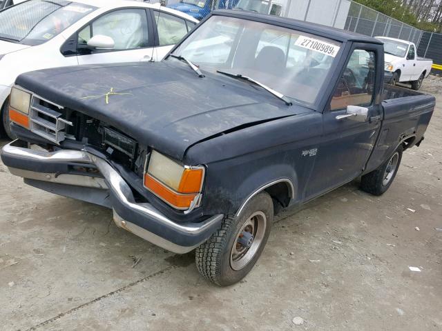 1FTCR10A1MUC91480 - 1991 FORD RANGER BLACK photo 2