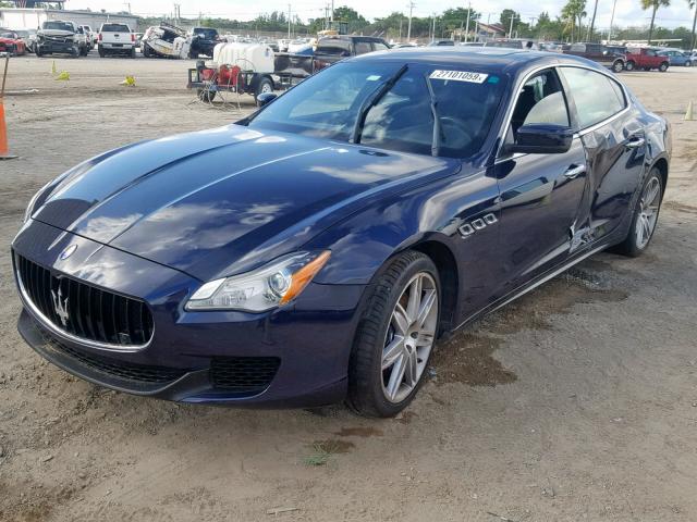 ZAM56RRA9F1136808 - 2015 MASERATI QUATTROPOR BLACK photo 2