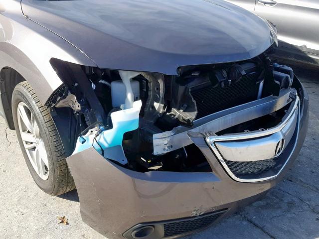 5J8TB3H36DL016328 - 2013 ACURA RDX GRAY photo 9