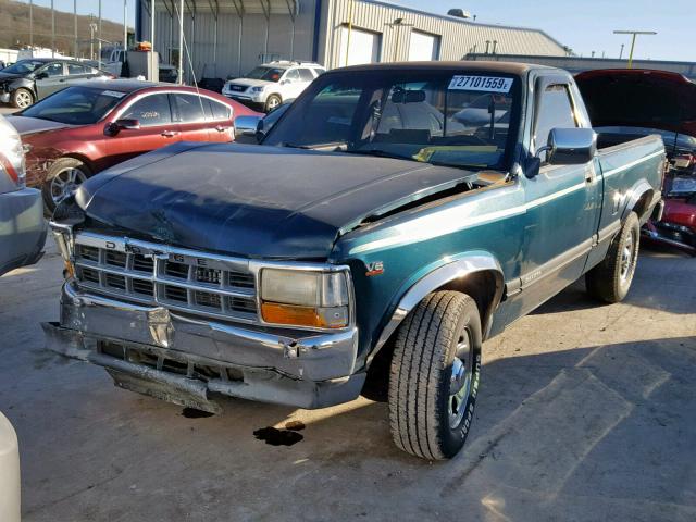 1B7FL26X1SS158520 - 1995 DODGE DAKOTA GRAY photo 2