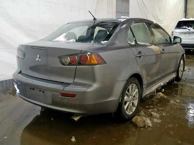 JA32U2FU9GU003919 - 2016 MITSUBISHI LANCER ES GRAY photo 4