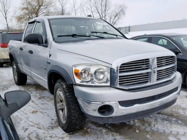 1D7HU18288S595415 - 2008 DODGE RAM 1500 S SILVER photo 1