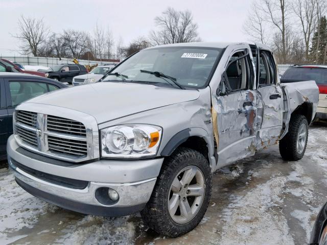 1D7HU18288S595415 - 2008 DODGE RAM 1500 S SILVER photo 2