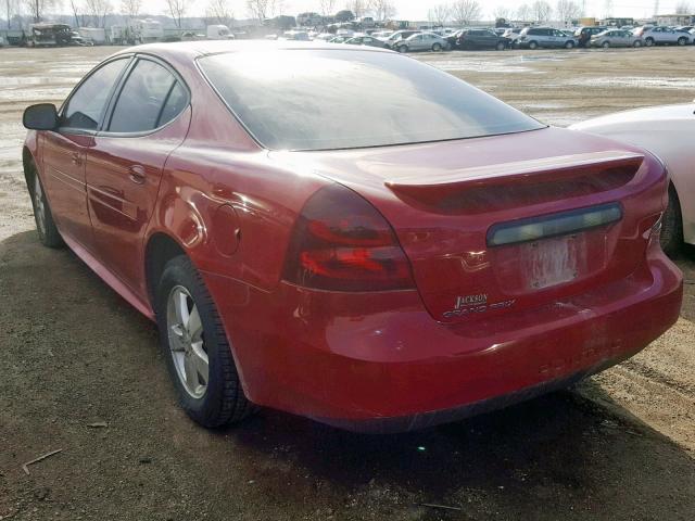 2G2WP552981105203 - 2008 PONTIAC GRAND PRIX RED photo 3