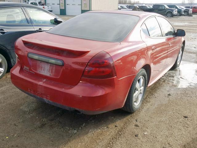 2G2WP552981105203 - 2008 PONTIAC GRAND PRIX RED photo 4