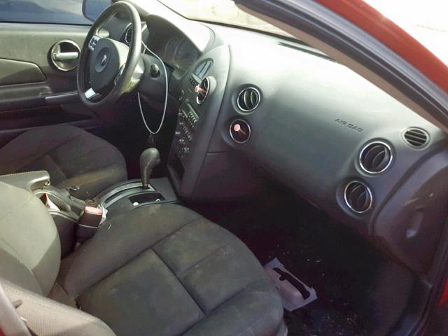 2G2WP552981105203 - 2008 PONTIAC GRAND PRIX RED photo 5