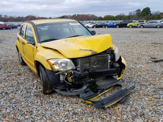 1B3HB28B87D590998 - 2007 DODGE CALIBER YELLOW photo 1