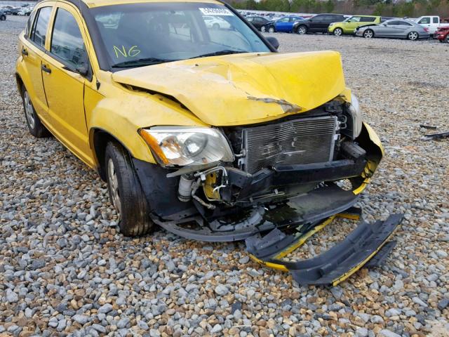 1B3HB28B87D590998 - 2007 DODGE CALIBER YELLOW photo 9