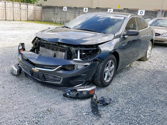 1G1ZB5ST9HF292495 - 2017 CHEVROLET MALIBU LS CHARCOAL photo 2