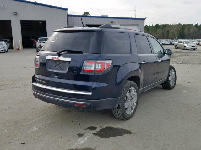 1GKKRSKDXHJ105763 - 2017 GMC ACADIA LIM BLUE photo 4