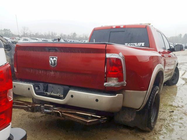 3D73M4HL3AG142188 - 2010 DODGE RAM 3500 RED photo 4