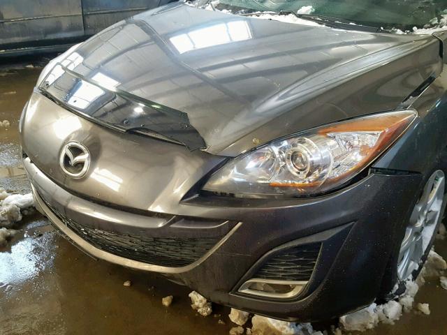 JM1BL1L5XB1428944 - 2011 MAZDA 3 S GRAY photo 9