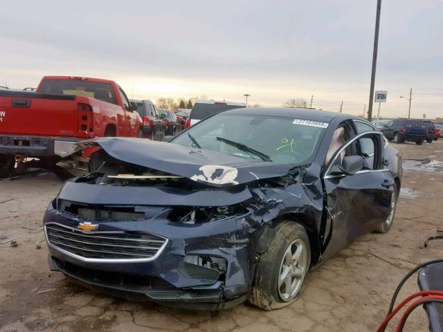 1G1ZB5ST6HF145597 - 2017 CHEVROLET MALIBU LS 蓝色 照片 2