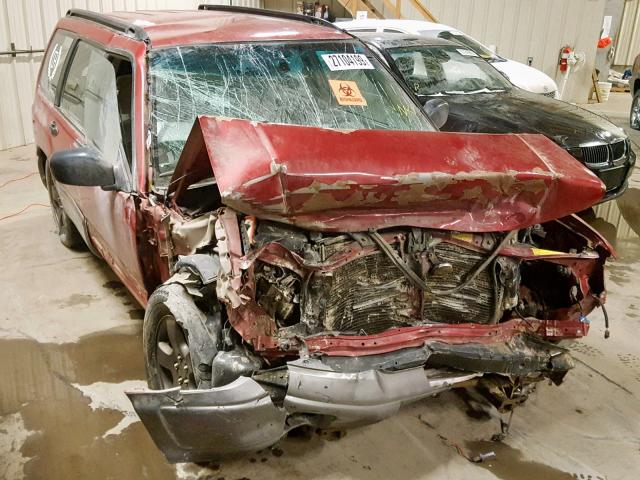 JF1SF6554WG702987 - 1998 SUBARU FORESTER S RED photo 1