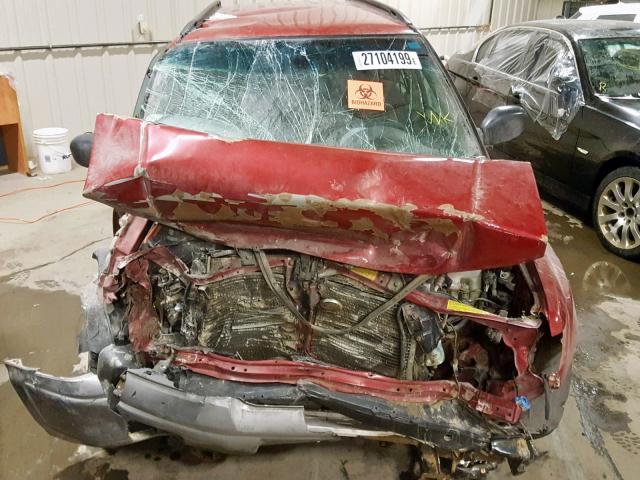 JF1SF6554WG702987 - 1998 SUBARU FORESTER S RED photo 9