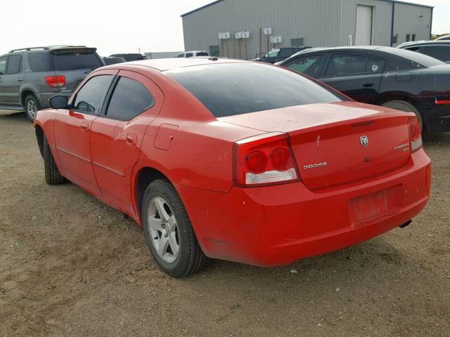 2B3CA3CVXAH263713 - 2010 DODGE CHARGER SX RED photo 3