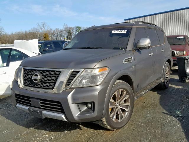 JN8AY2ND1H9004896 - 2017 NISSAN ARMADA SV GRAY photo 2