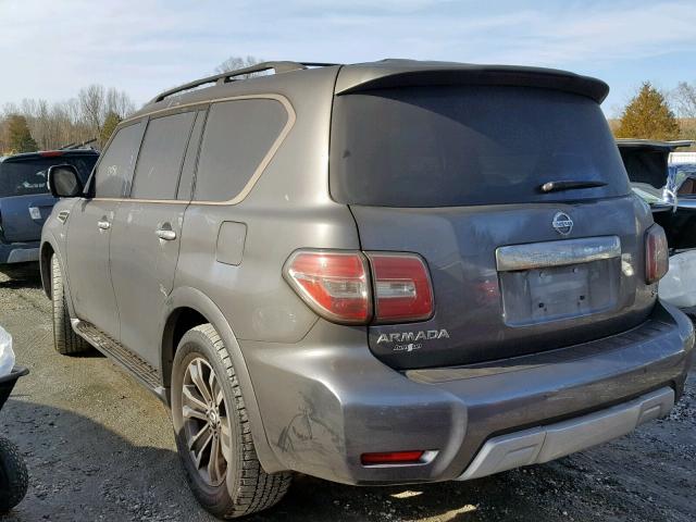 JN8AY2ND1H9004896 - 2017 NISSAN ARMADA SV GRAY photo 3