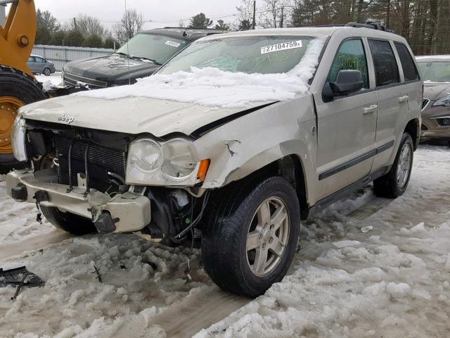 1J8HR48N97C601845 - 2007 JEEP GRAND CHER GRAY photo 2