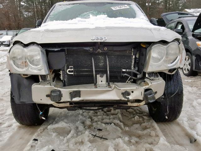 1J8HR48N97C601845 - 2007 JEEP GRAND CHER GRAY photo 9