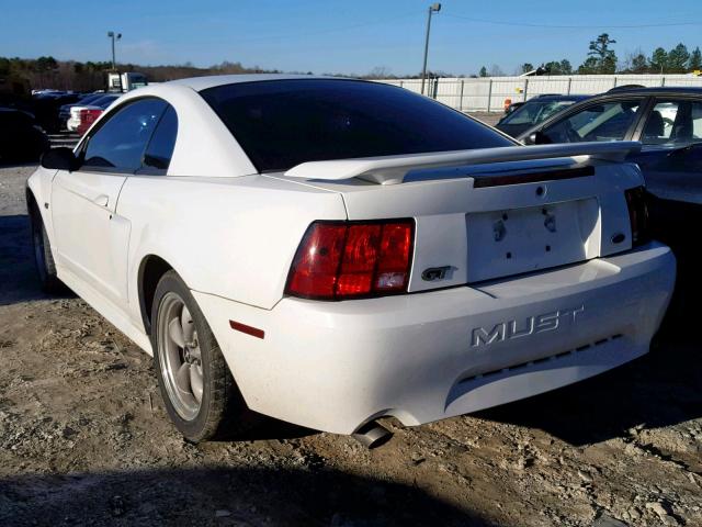 1FAFP42X12F196091 - 2002 FORD MUSTANG GT WHITE photo 3