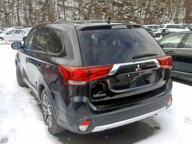 JA4AZ3A3XJZ015942 - 2018 MITSUBISHI OUTLANDER BLACK photo 3