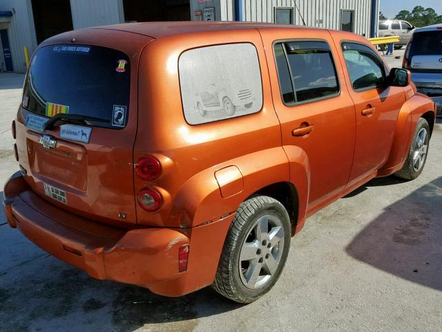 3GNDA23D78S559694 - 2008 CHEVROLET HHR LT ORANGE photo 4