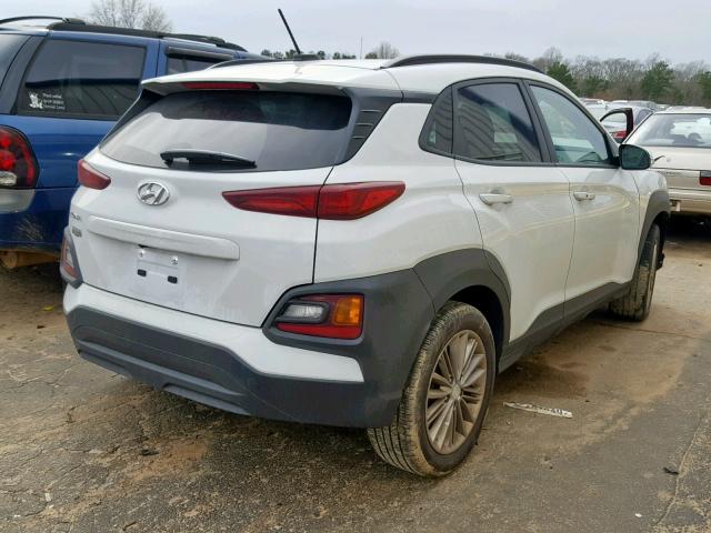 KM8K22AA1JU162554 - 2018 HYUNDAI KONA SEL WHITE photo 4