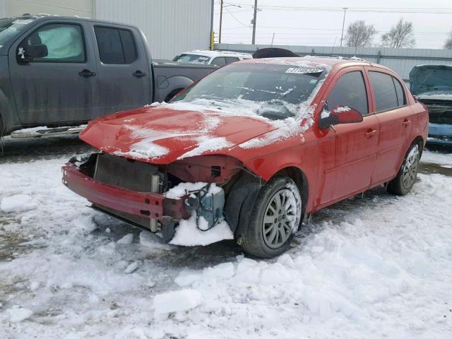 1G1AD5F5XA7197298 - 2010 CHEVROLET COBALT 1LT RED photo 2