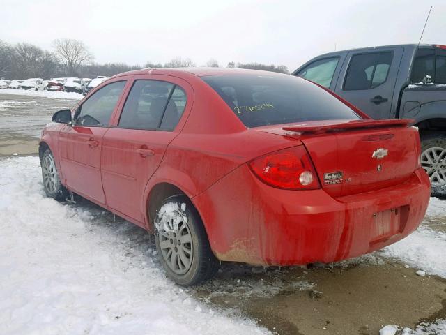 1G1AD5F5XA7197298 - 2010 CHEVROLET COBALT 1LT RED photo 3