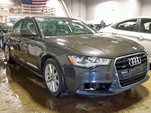 WAUBGAFC9CN007318 - 2012 AUDI A6 GRAY photo 1