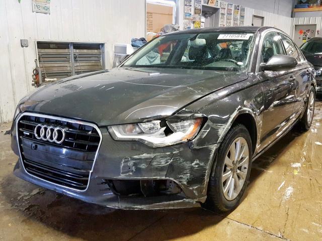 WAUBGAFC9CN007318 - 2012 AUDI A6 GRAY photo 2