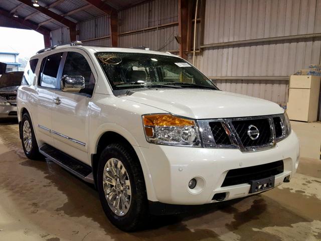 5N1BA0ND8FN605876 - 2015 NISSAN ARMADA SV WHITE photo 1