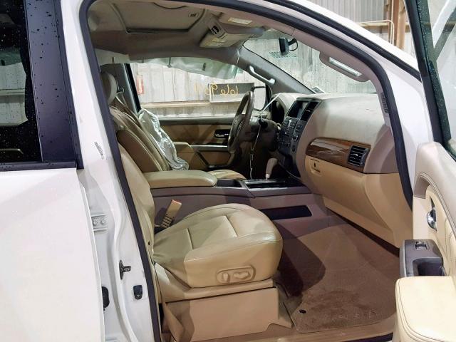 5N1BA0ND8FN605876 - 2015 NISSAN ARMADA SV WHITE photo 5