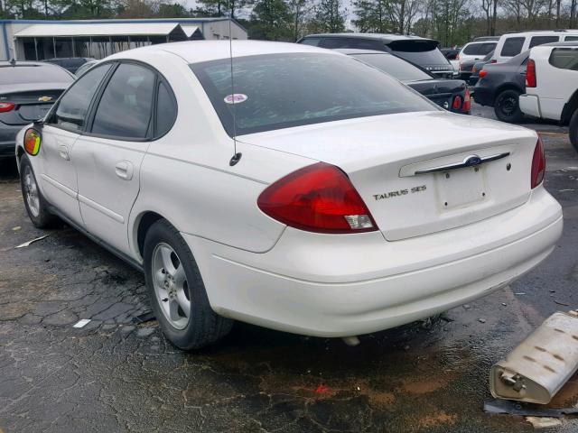 1FAFP55253A191626 - 2003 FORD TAURUS SES WHITE photo 3