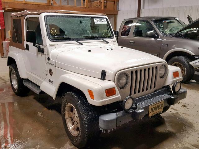 1J4FA59S22P731106 - 2002 JEEP WRANGLER / WHITE photo 1