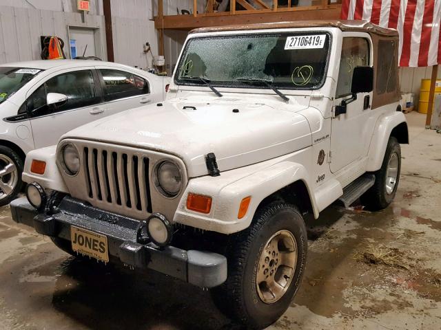 1J4FA59S22P731106 - 2002 JEEP WRANGLER / WHITE photo 2