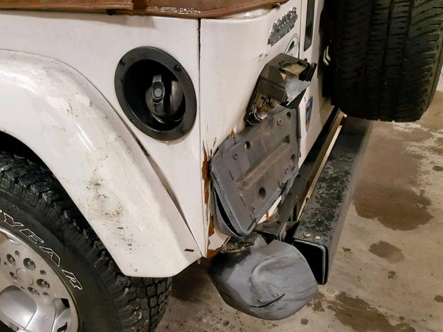 1J4FA59S22P731106 - 2002 JEEP WRANGLER / WHITE photo 9