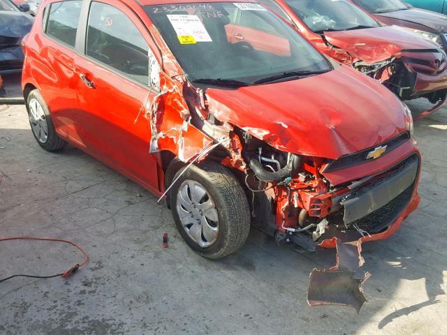 KL8CB6SA5HC782203 - 2017 CHEVROLET SPARK LS RED photo 9